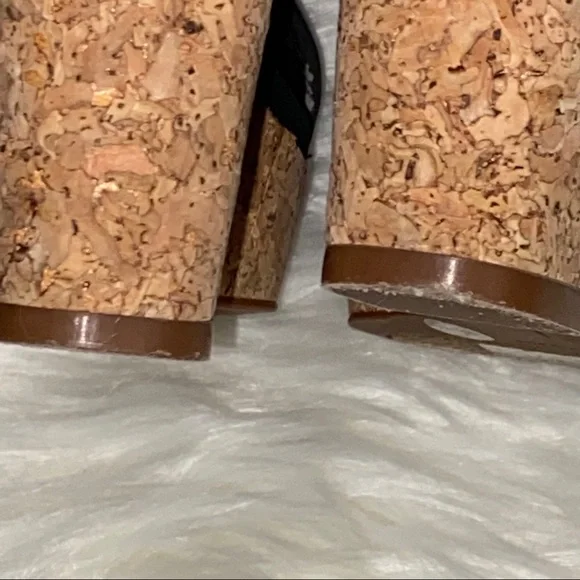 Lucky Brand Black Wedge Sandals with Lace Detail - Picture 9 of 10